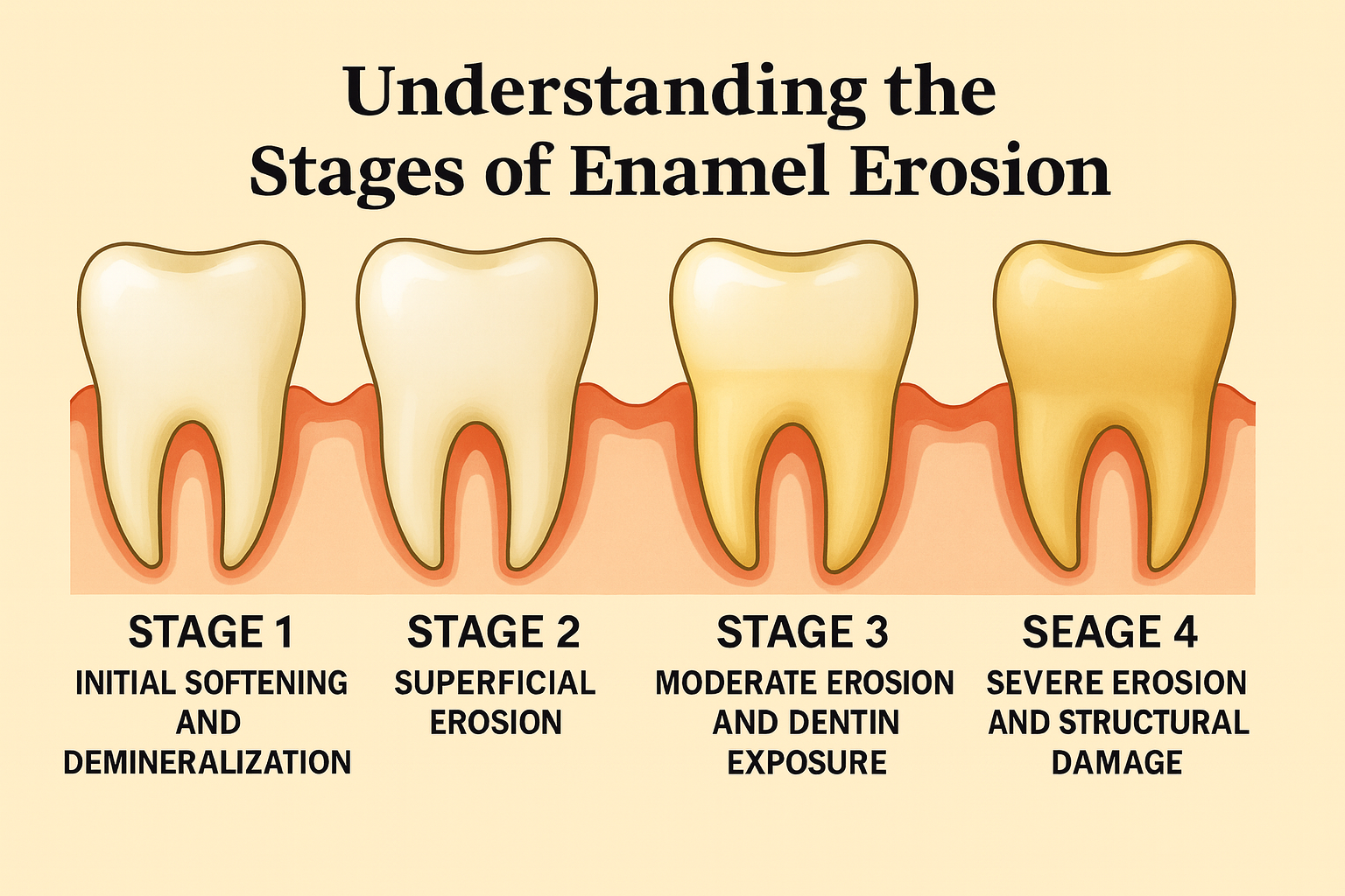 The Silent Threat: Understanding the Stages of Enamel Erosion
